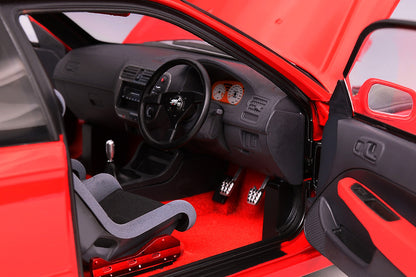 1/18 Motorhelix Honda EK9 Mugen Version Red JDM Full Open Diecast Model