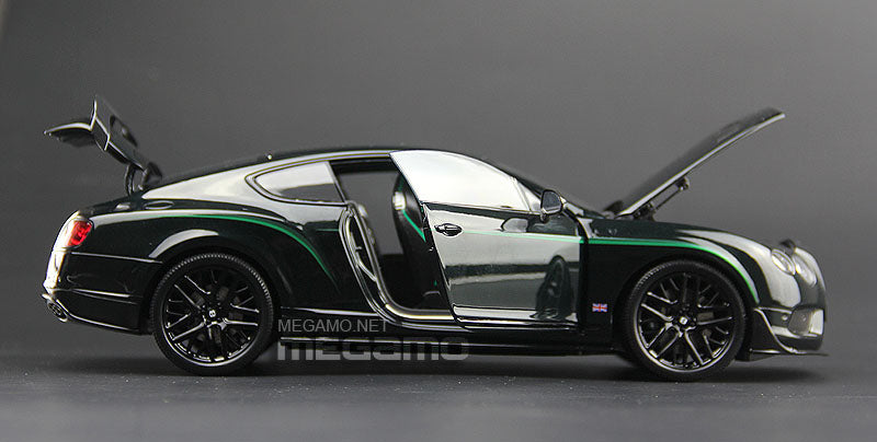 1/18 Almost Real Bentley Continental GT3-R 2015 Ltd 300 Green Diecast Full open