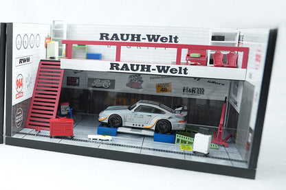 Pre Order 1:64 Motorhelix MH RWB 993 Army Girl Motozolo Porsche 911 Widebody Diecast Model