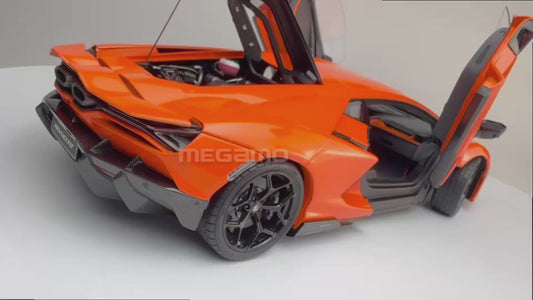 Pre Order 1/18 LCD Lamborghini Revuelto Orange Yellow White Diecast Full Open
