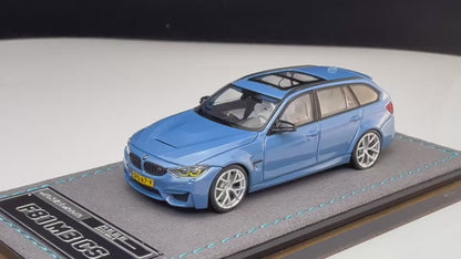 1/64 Mortal BMW F81 M3 CS Touring Blue White Diecast Model