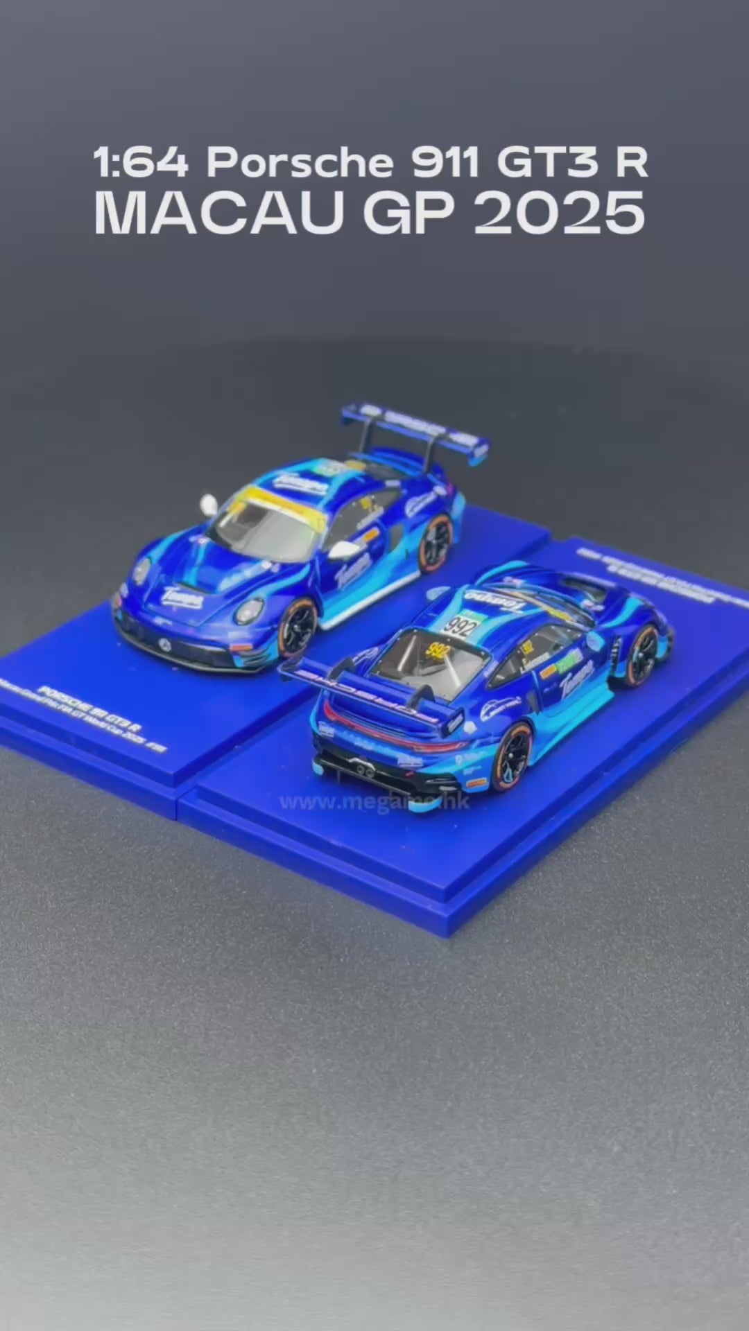 1:64 Almost Real AR Box Porsche 911 GT3 R Macau Grand Prix FIA