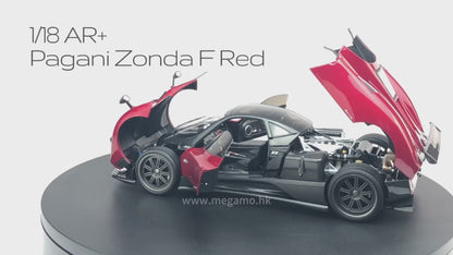 1/18 Almost Real AR+ Pagani Zonda F 2005 Red Diecast Full Open Ltd 504 Pcs