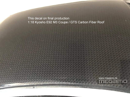 Carbon Fiber Gloss Matte Water Decal For 1:18 A4 Size 29.5 x 21 Spare