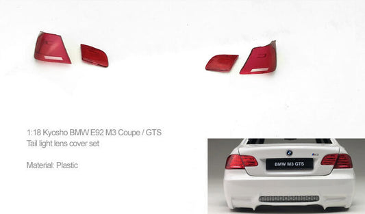 1/18 Kyosho BMW E92 M3 Coupe Tail Lights Lens Cover Set Spare Parts