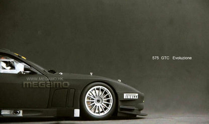 1/18 Kyosho Ferrari 575 GTC 2005 Evoluzione EVO Matte Black Matte Paint