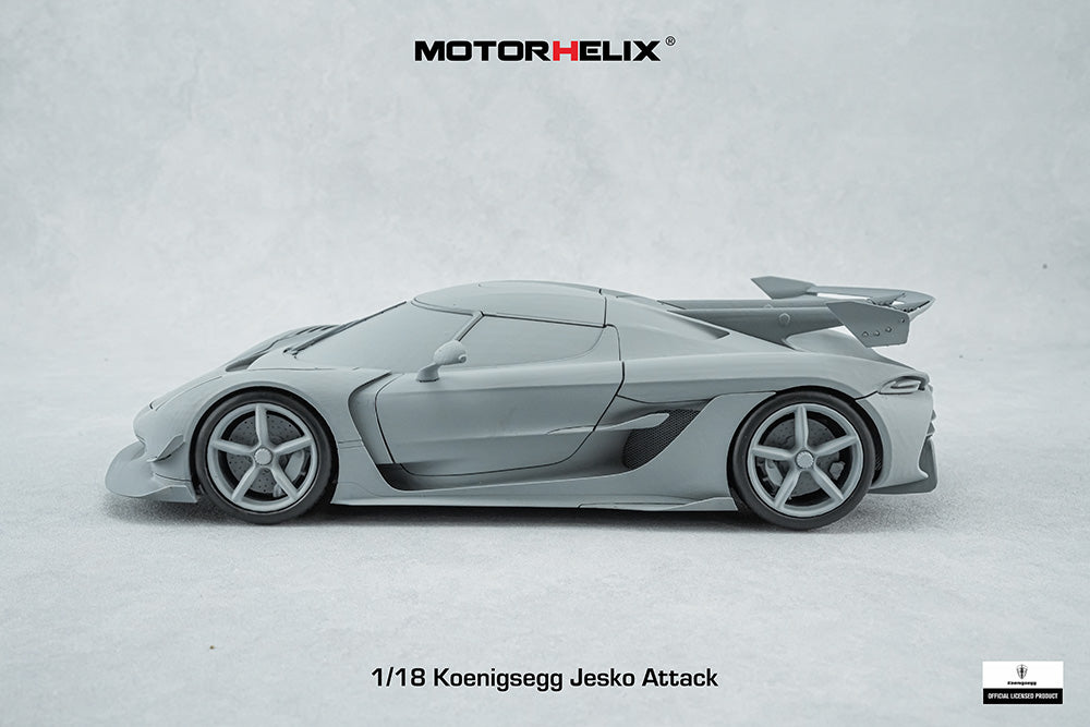 In Progress 1/18 Motorhelix Koenigsegg Jesko Attack Fully Open Diecast